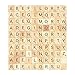 500 Wood Scrabble Tiles - New Scrabble Letters - Wood Pieces - 5 Complete Sets - Great for Crafts, Pendants, Spelling