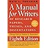 A Manual for Writers of Research Papers, Theses, and Dissertations, Eighth Edition: Chicago Style for Students and Researchers (Chicago Guides to Writing, Editing, and Publishing)