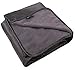 Max and Neo Waterproof Sherpa Fleece Dog Blanket - One Side Soft Sherpa Fleece, One Side Ripstop Waterproof Nylon - We Donate a Blanket to a Dog Rescue for Every Blanket Sold (Large, Black/Gray)