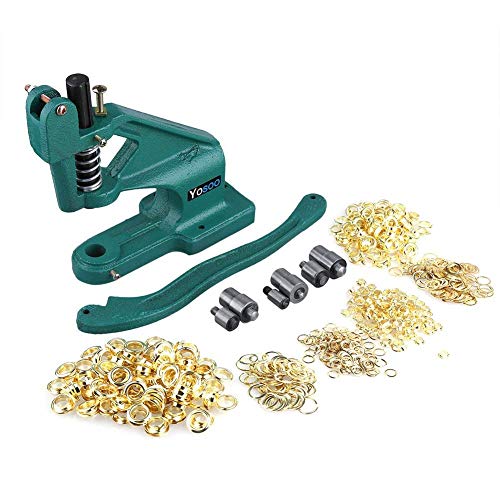Grommet Punch Machine 3 Die Heavy Duty Hand Press Banner Grommet