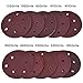 eBoot 50 Pieces 12.5 cm/ 5 Inch Hook and Loop Sandpaper Sanding Discs Pads 40/ 60/ 80/ 100/ 120/ 180/ 240/ 320/ 400/ 800 Assorted Grits 6-Holes