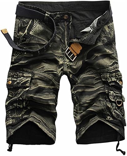 Larkon Men's Camo Relaxed Fit Cargo Shorts