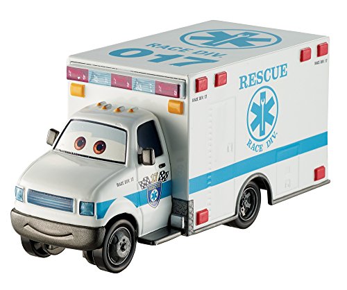 Disney Pixar Cars 3 Deluxe Die-Cast Super Chase Morgan Martins Ambulance Vehicle