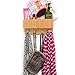 MobileVision Bamboo Mail & Letter Wall Mount Organizer with Key Hooks for Entryways, Hallways, Offices, Kitchens and more