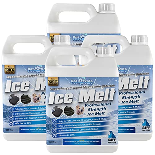 Pet Safe Ice Melt Deicer for Driveway, Magnesium Chloride Ice Melt