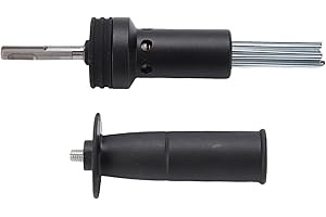 Fafeicy Electric Hammer Needle Scaler Attachment Round Shank 2 Pit 2 Slot Adapter for Removal Chiseling with Alloy Steel Plas