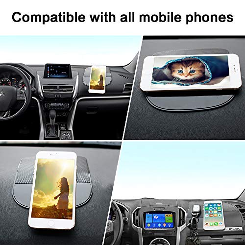 image for ZC GEL Car Dashboard Sticky Mat, Reusable and Washable Anti-Slip Cell 