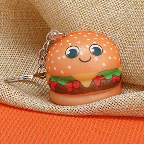 Mikilon Mini Slow Rising Squishy Squeeze Toys Stress Relief Soft Kawaii Jumbo Expression Emoji Hamburger Charm Cream Scented Squishies Set for Kids Adults (Eyes)