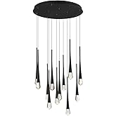 ET2 Pierce - 36W 12 LED Pendant-19 Inches Tall and 24.75 Inches Wide-Black Finish