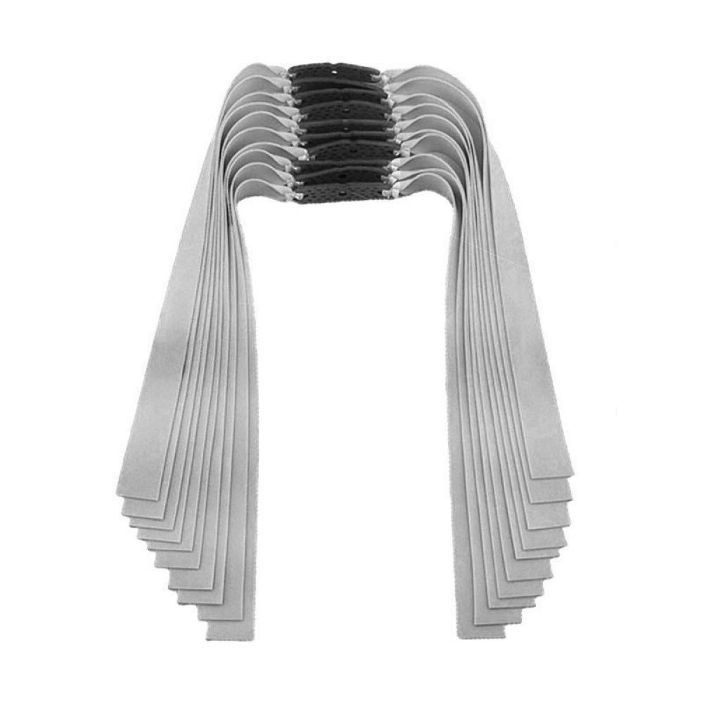 CUHSPOL 10pcs Velocity Elastic Flat Rubber Band Replacement for Powerful Slingshot Shooting Hunting Catapult Elastic