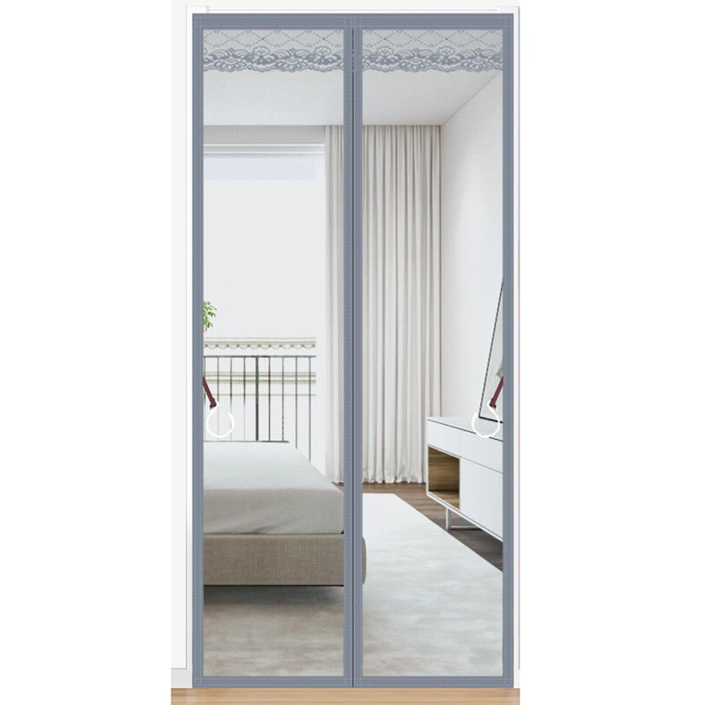 Vllcsla Magnetic Fly Screen Door, 80x200cm & 90x200cm, Anti Mosquito, Heavy Duty, Easy Install, Pets Friendly