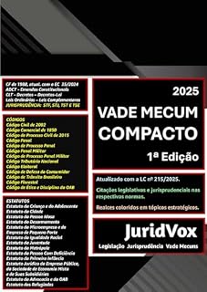 Livro VADE MECUM COMPACTO: Com referências legislativas e jurisprudenciais em cores. (Legislação, Jurisprudência e Vade Mecuns Livro 1)