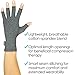 Vive Arthritis Gloves with Grips - Men & Women Textured Fingerless Compression - Open Finger Hand Gloves for Rheumatoid and Osteoarthritis - Arthritic Joint Pain Relief for Computer Typing (Large)