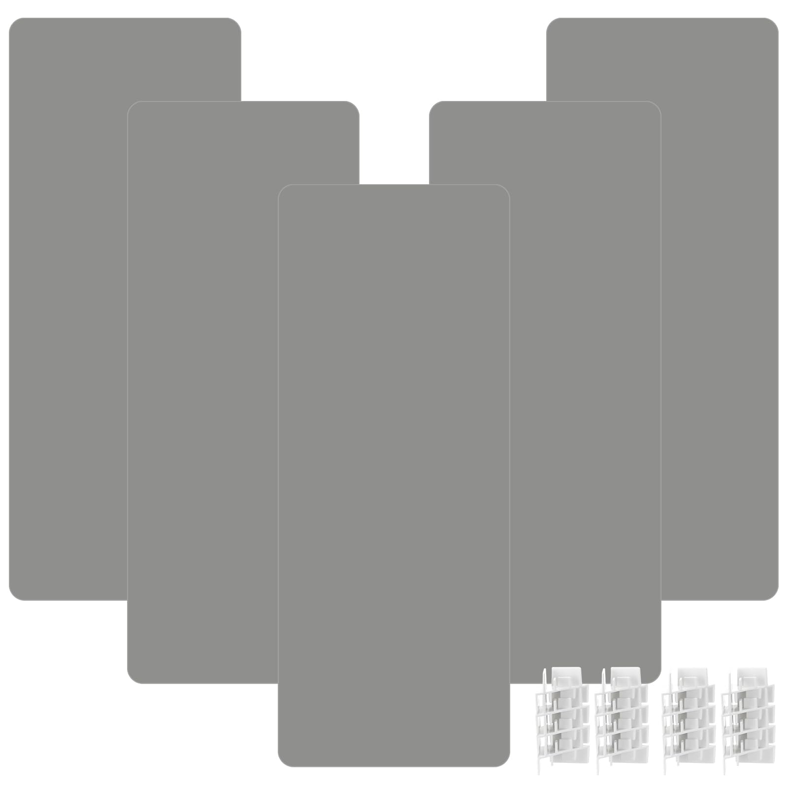 Photo 1 of Baderke 5 Pcs Silicone Tray Liners Compatible with Harvest Right Freeze Dryer and 16 Pcs Tray Stackers Mats Silicone Mats for Kitchen Placemat Counter Countertop(Medium,Gray)