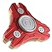 Fidget Spinner Metal Alquar Nova-S Tri Hand Spinner Fidget Toy [Red Gold Iron man Multi Color] Exclusive Prime Bearing Smooth and Quiet Spin,Perfect For ADHD