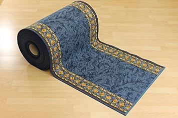 Teppich Laufer Cannes Blau 67 Cm Breit Grosse 67 X 400 Cm Amazon