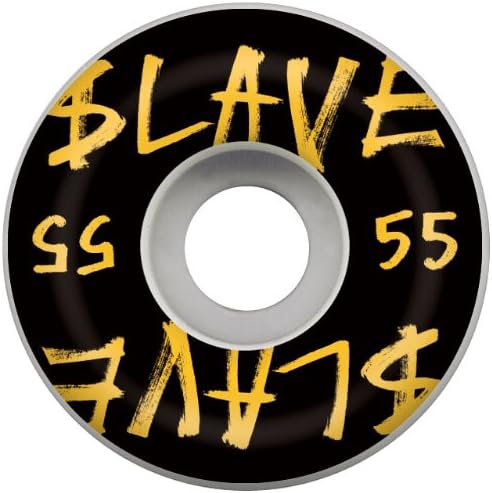 Slave Corporate Skateboard Wheel (Black/Yellow, 51-mm)