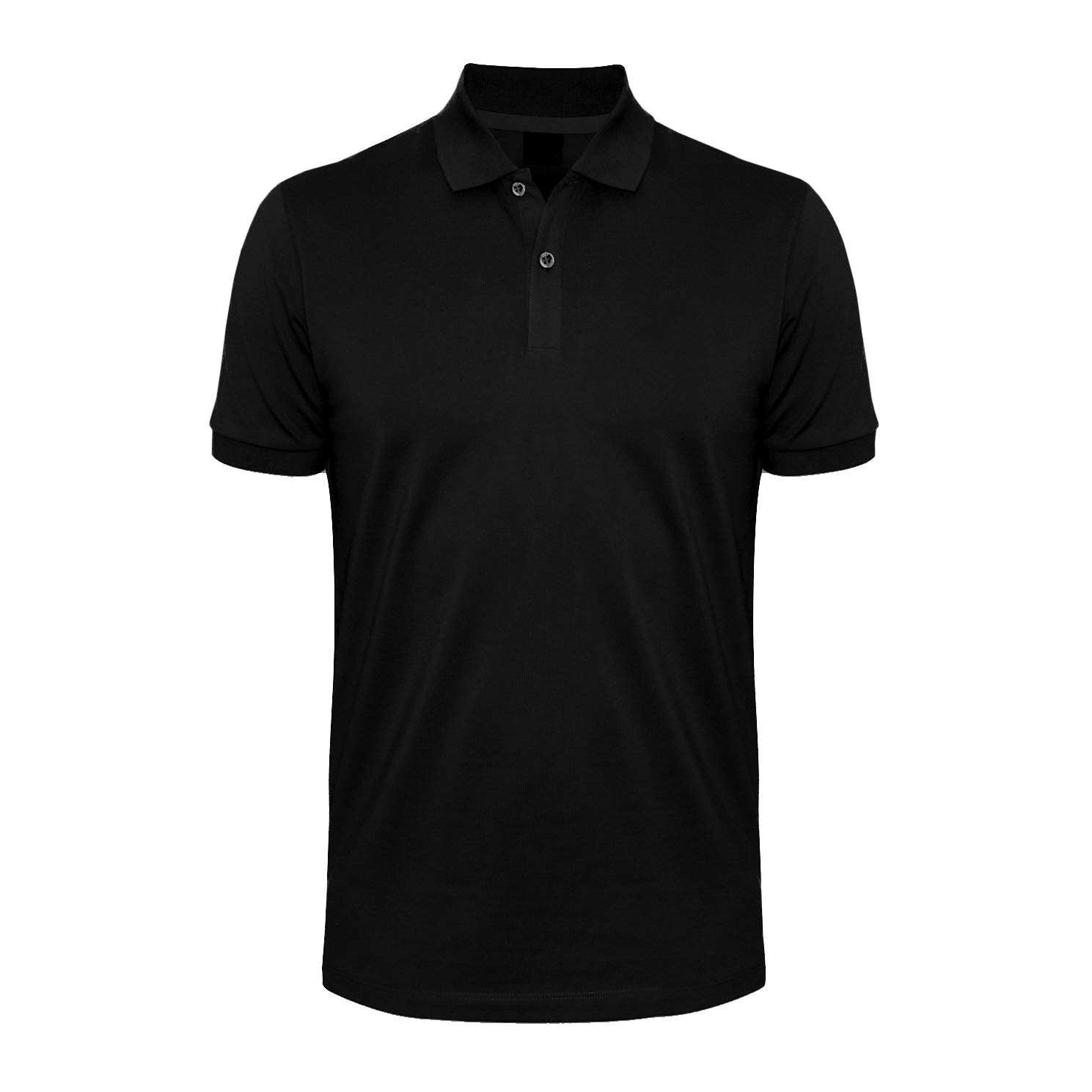 plain black polo t shirt mens