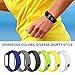 MoKo Band Compatible with Xiaomi Mi Band 3/Mi Band 4, 6 PCS Replacement Soft Sport Wristband Strap Bracelet Fit Xiaomi Mi Band 3/Mi Band 4 Smart Watch - Multi Color A