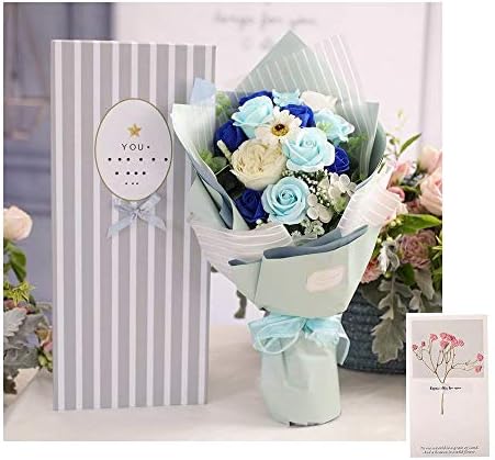 ソープフラワー 楽器 音響機器 花 誕生日手作り花束 家電 カメラ B07sf5qnbp 正規品送料無料 新作製品 世界最高品質人気 激安超特価 ギフト花束 100 品質保証 結婚記念日 枯れない 大切な人への感謝 母の日 メッセージカード付き 青 結婚記念日 ボックス Lyxoto