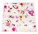 100% Silk Scarf Neckerchief Small Square Print Scarves Women (Ink Floral Beige)
