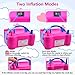 Electric Portable Balloon Pump, Sungluber 110V 600W Portable Dual Nozzle Plum Pink Electric Balloon Inflator/Blower, Electric Balloon Blower Air Pump for Decoration/Wedding/Birthday/Sport/Christmas