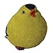 Fat Goldfinch by Michael Carr Designs - Outdoor Bird Figurine for gardens, patios and lawns (80067) , yellow