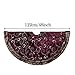 Valery Madelyn 48 inch Luxury Burgundy and Gold Christmas Tree Skirt with Faux Fur and Baroque, Themed with Christmas Ornaments (Not Included)