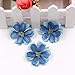 Artificial Flower 50pcs Mini Silk Plum Blossom Wedding Decoration DIY Wreath Clip Clip Accessories Handmade Craft Flower Head (Pink)