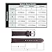 Ritche Leather Strap Replacement Watch Bands Straps 22mm-Espresso