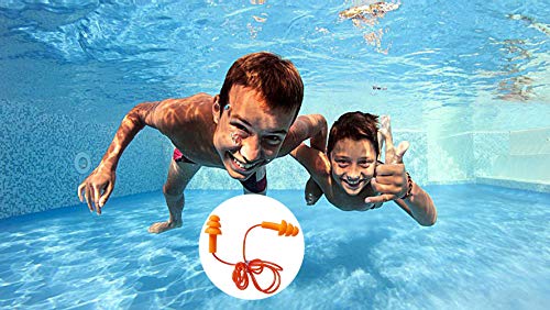 6 Pair Reusable Silicone Ear Plugs, Waterproof, Ultra Comfortable Noise Reduction Earplugs for Sleeping, Swimming, Concerts and Airplanes - Thumbnail 4