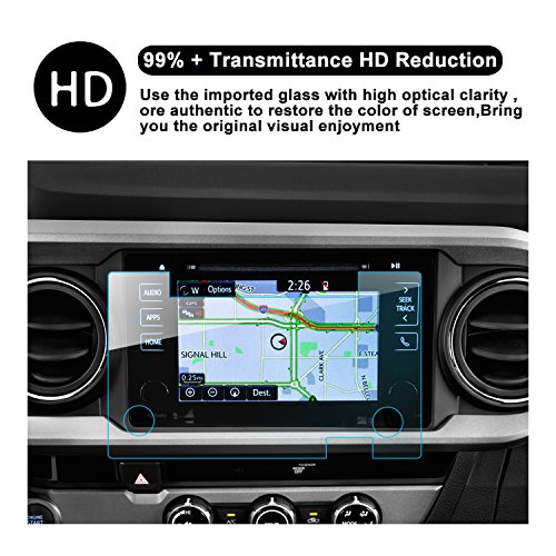 RUIYA-2016-2017-2018-Toyota-Tacoma-In-Dash-Screen-Protector-HD-Clear-Tempered-Glass-Car-Navigation-Screen-Protective-Film