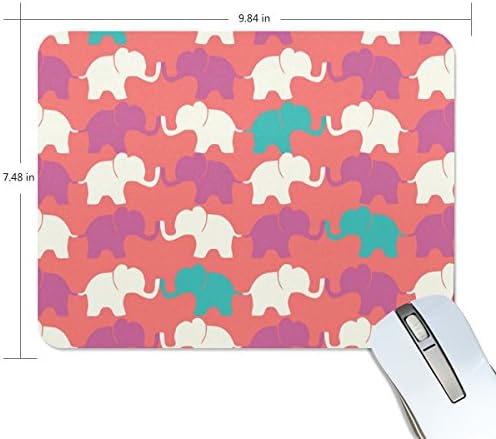 ALIREA Indian Elephants Goiaba Mouse Pads Non-Slip Rubber Backing Gaming Mouse Pad Mat