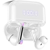 Thunelec Translation Earbuds Real Time, 48H Translator Earbuds with 6 Translation Modes/164 Languages/No Subscription Required, Bright White
