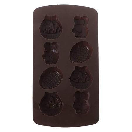 bhty235 8 Ostereier Silikonform Kaninchenform Fondant Kuchen Seife Form Schokolade Deko Basteln DIY Dekorieren Werkzeug