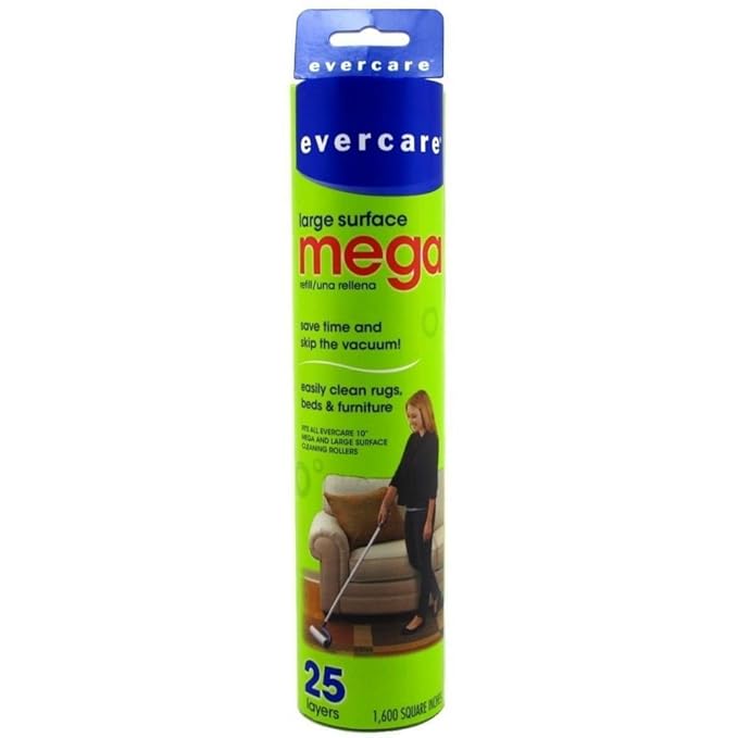 Evercare Mega Cleaning Roller Refill 25 Sheets 10Inches