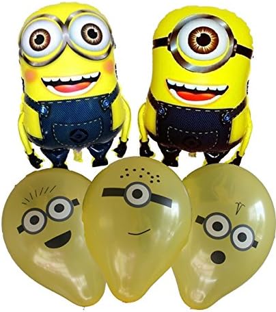 Despicable Me Happy Birthday Balloon Minion Inspired Decoration Kevin Stuart Balloon Kit