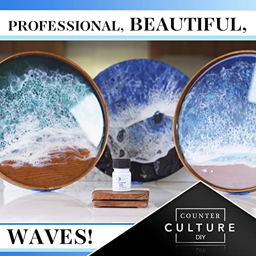 Counter Culture DIY Armor Art Pigment, White, 1.76 oz, Resin Epoxy Dye for Waves and Water