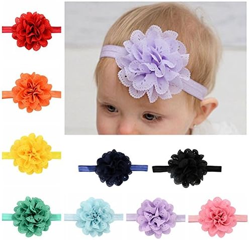 16Pcs Baby Girl Headband with Flower Hair Band Headwear for Teens Baby Girls Babies Toddlers