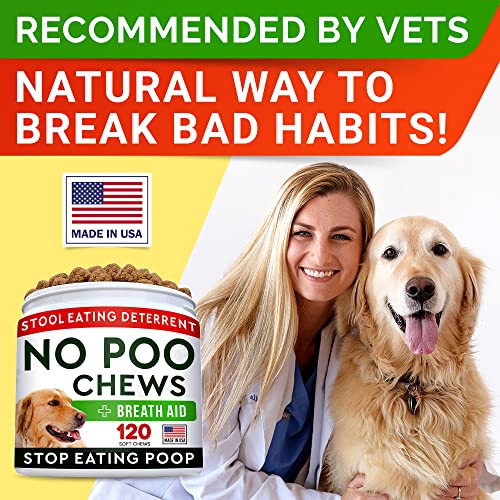 STRELLALAB No Poo Treats No Poop Eating for Dogs Coprophagia Stool