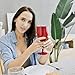 Amzyt wine sippy cup for adult Double-Walled Insulated Unbreakable Goblets BPA-Free Leak Resistant Lid For Red White Wine, Brushed Metal(10 oz)