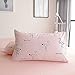 BuLuTu Flamingo Queen Duvet Cover Pink Cotton for Teen Girls Women,Cute 3 Pieces Kids Bedding Sets Zipper Closure with Corner Ties,Queen Duvet Cover Set,Lightweight,Durable,No Comforter