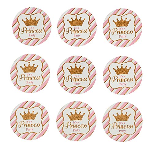 Homeford FMK0000ST102424P Glitter Royal Crown Seal Paper Stickers, 1