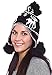 Simplicity Women's Knit Winter Beanie w/Earflap and Pom Balls