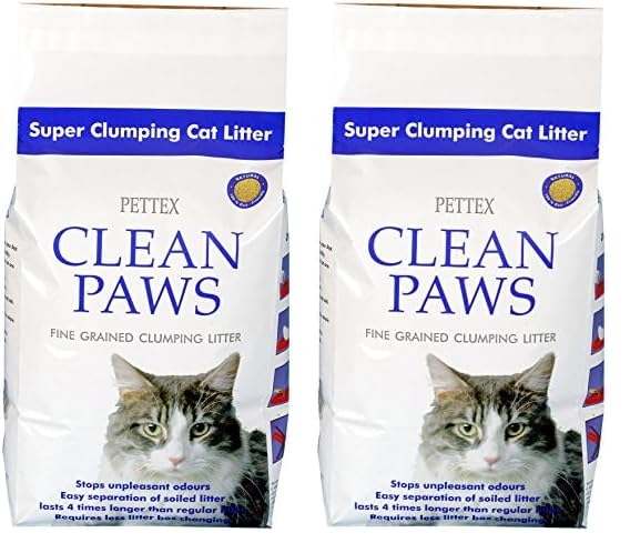 Pettex Clean Paws Microgranule Super Clumping Ultra Cat Litter 5 Kg (Pack of 2)