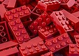 Imex 2x4 Stud Red Compatible Bricks, 100pc