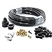 theBlueStone 40FT Mist Cooling System - 20 Brass Nozzles with in-Line Filter - Misters for Outside Patio Garden Greenhouse Trampoline for Waterpark Pet Deck Cooling