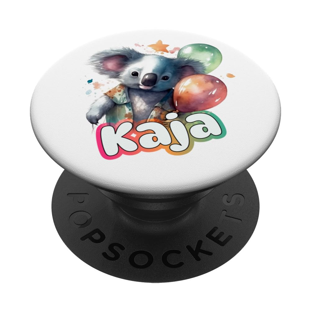 KAJA - Adorable girl name with cute Koala PopSockets Swappable PopGrip