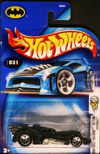 2004 First Editions -#31 Batmobile Semigloss Black #2004-31 Collectible Collector Car Mattel Hot Wheels 1:64 Scale