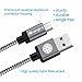 USB Cable, iOrange-E 10ft (3 M) Micro USB Cable Braided, Quick Charge and High Speed Data Sync for Android, Samsung Galaxy, HTC, Motorola, Nokia and More, Grey